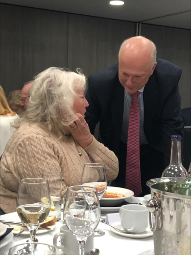 Chris Grayling MP and Tina Mountain